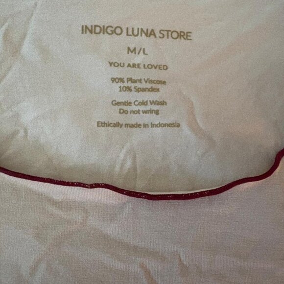 Indigo Luna Moon Tee Pearl NEW M/L Organic Eco Indigoluna - Picture 2 of 3